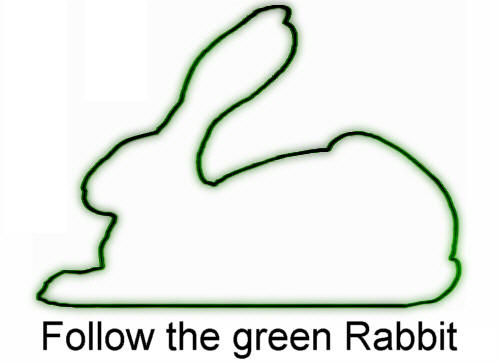 Follow the green way...